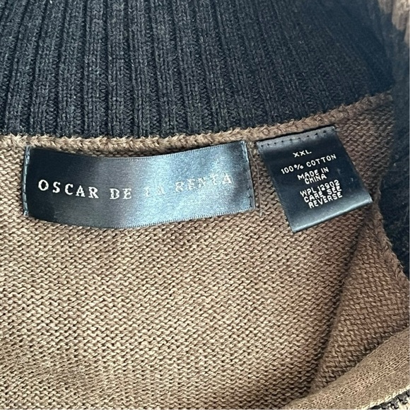 Y2K Oscar De La Renta XXL Men’s Pullover Sweater - Picture 3 of 8